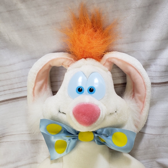 ๐SOLD๐ Playskool Roger Rabbit Plush Stuffed Animal 19 Inch 1988 No Overalls - Picture 2 of 9